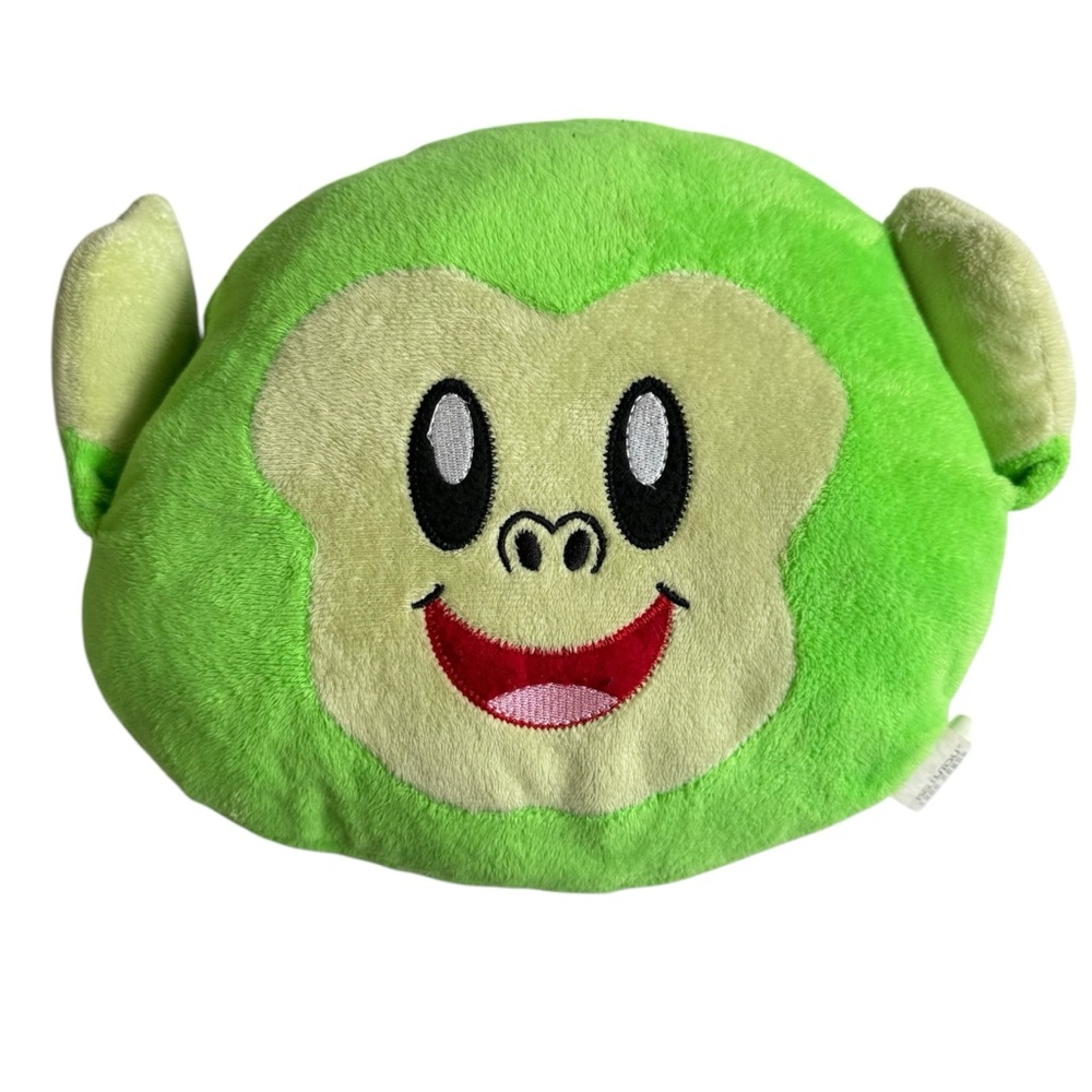 Green Monkey Plush Pillow